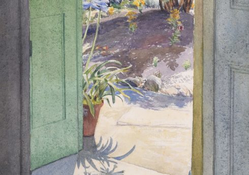 Phyllis Dodd (1899-1995), Summer Doorway with African Lilies, c.1948, Image courtesy of Liss Llewellyn