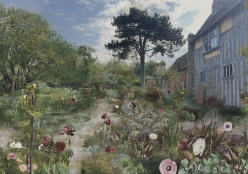 Benton End Walled Garden visualised by Sarah Price, Gardens Adviser